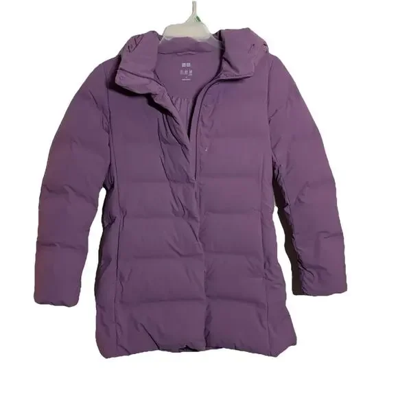 Uniqlo Seamless Down Coat Small Water-Repellent Windproof Natural - Picture 3 of 11